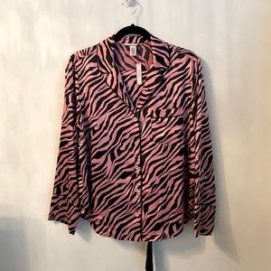 New Victoria’s Secret Zebra Satin Pjs Top & Bottom